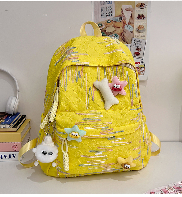 韩版书包高中生女高颜值可爱甜美背包女初中大学生电脑旅行双肩包详情24