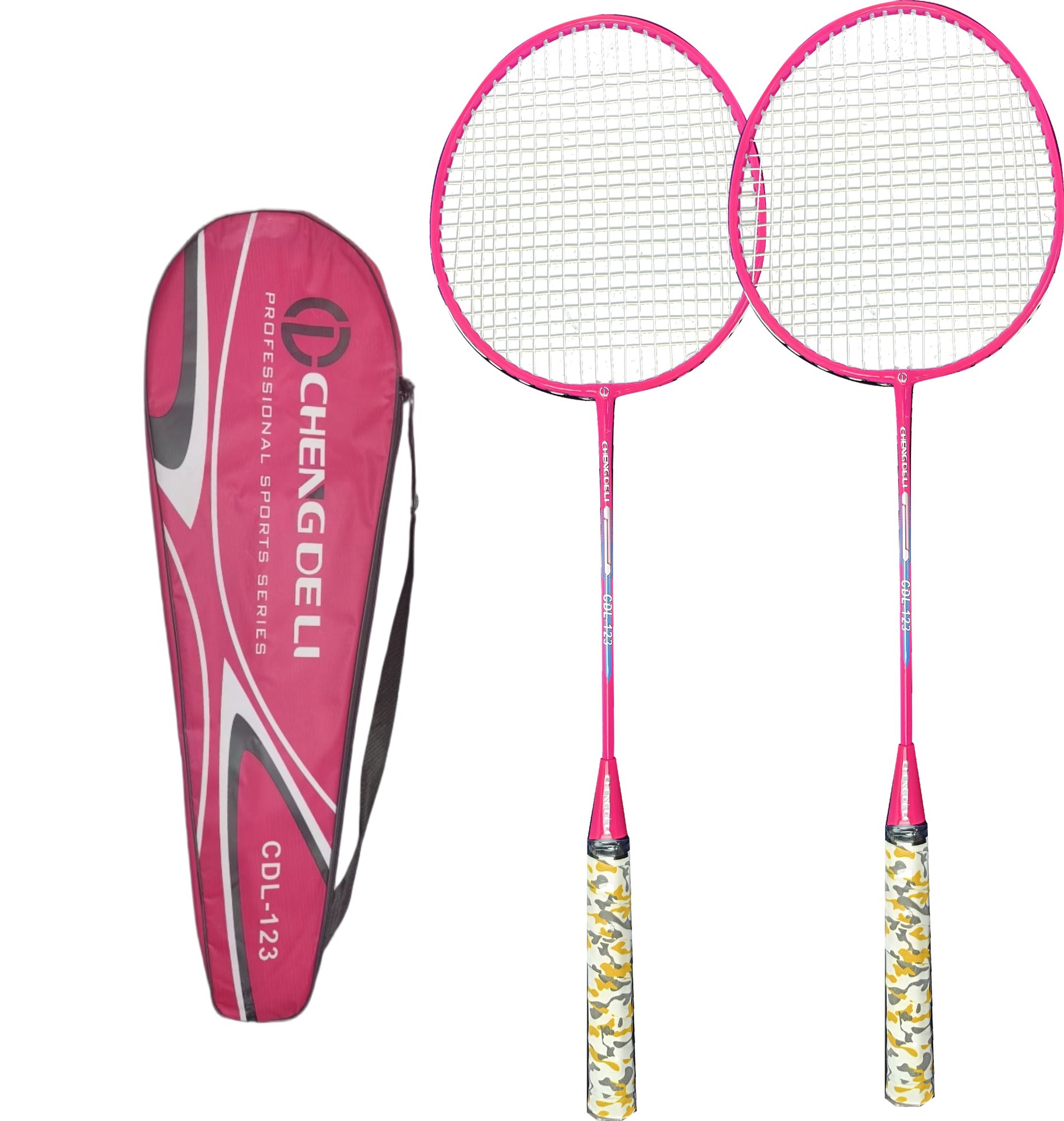 耐打连体羽毛球拍成人儿童训练比赛双拍套装运动户外网球用品详情6