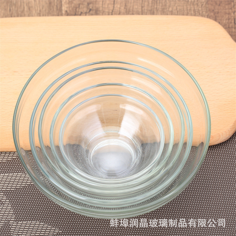 家用玻璃碗套装食品级加厚带盖808保鲜碗高颜值大容量碗透明汤碗详情3