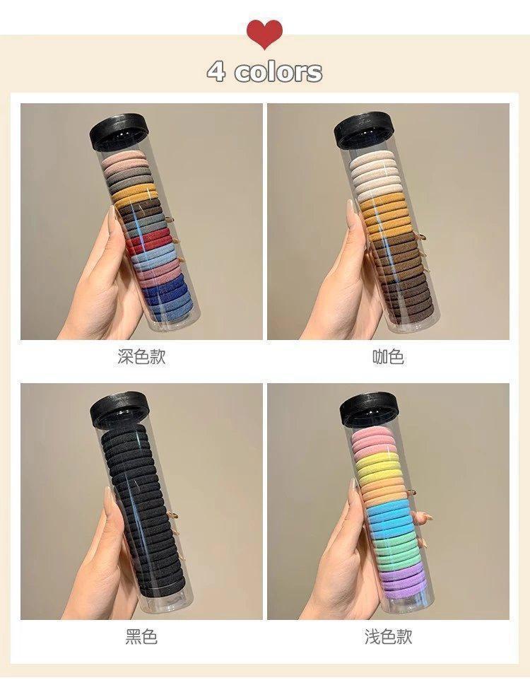 简约基础百搭头绳高弹力扎头发橡皮筋女高马尾发绳发耐用发圈头饰详情4