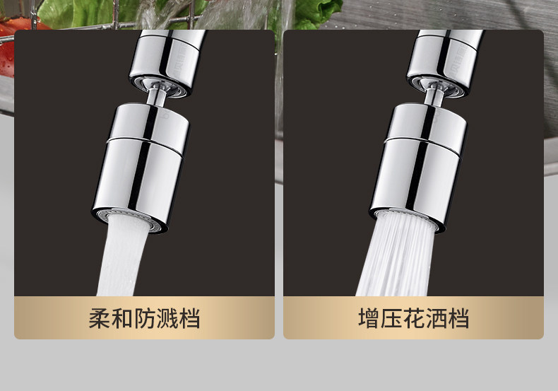 水龙头万向延伸器洗菜盆龙头起泡器出水嘴接头旋转万向头水槽详情10