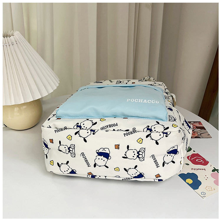 New cross-border cartoon printed schoolbag for junior high school girls, 2024 new high-appearance-level trendy casual backpack pic 31