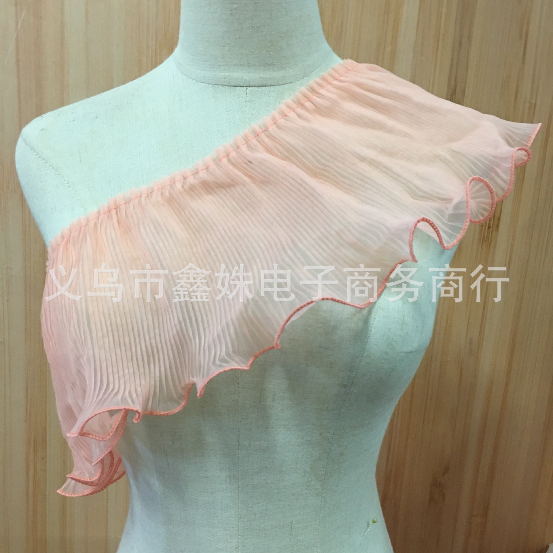 New chiffon pleated lace high-density clothing accessories pic 3