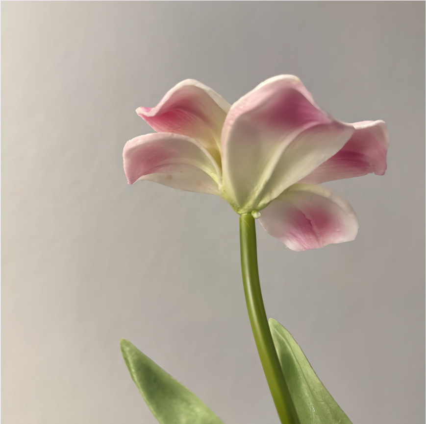 PU开口笑郁金香仿真假花手感保湿婚庆用花摄影道具装饰摆件仿真花详情10