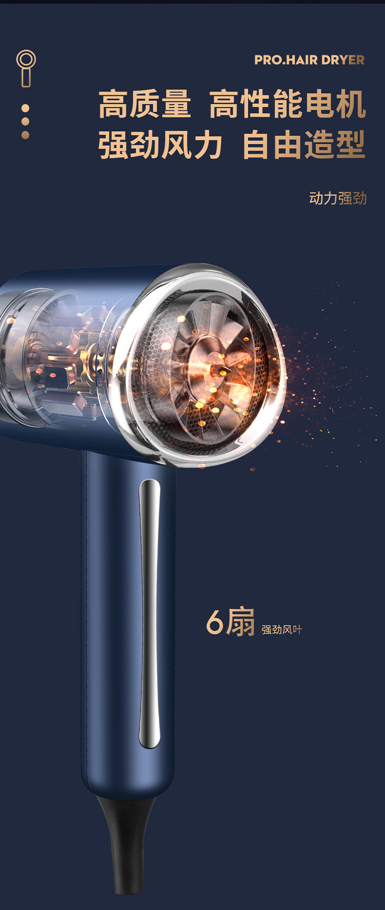 110V亚马逊跨境电商吹风机台湾越南规俄罗斯规日规欧规美规电吹风详情6