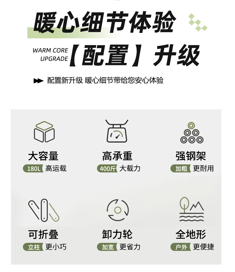 Large-capacity outdoor camping trolleys, folding trolleys, outdoor vending carts, folding carts, express delivery carts, and towing carts pic 10