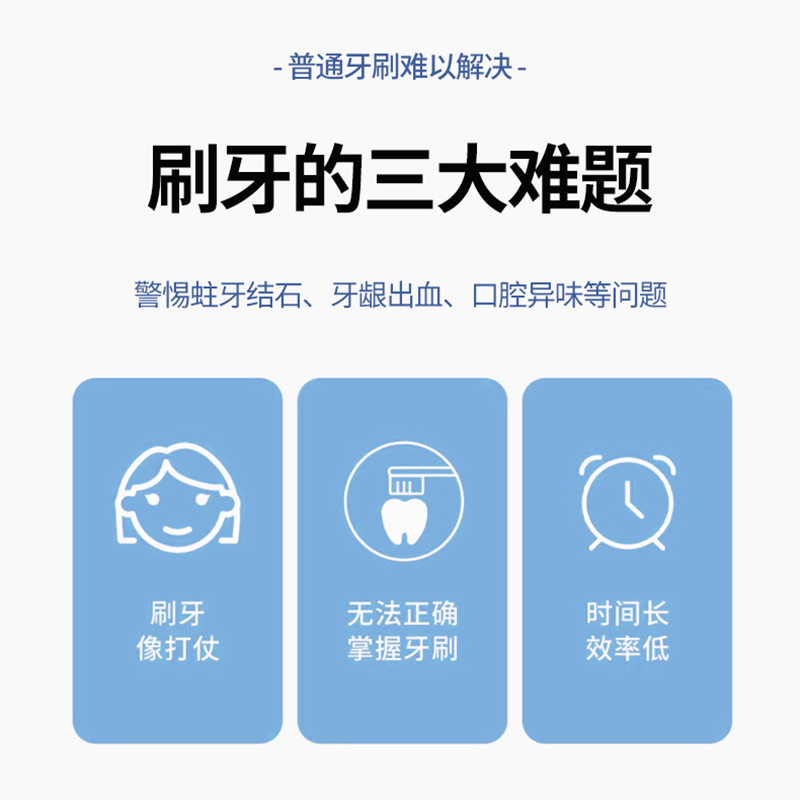 飞科成人情侣款全自动声波震动牙刷头适用FT7105口腔清洁护理个护家用牙刷配件详情3