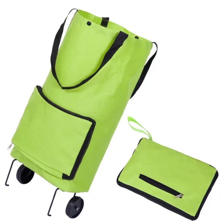 Wholesale towing bags, supermarket shopping carts, folding wheel bags, household hand-held portable towing carts, shopping bags pic 23