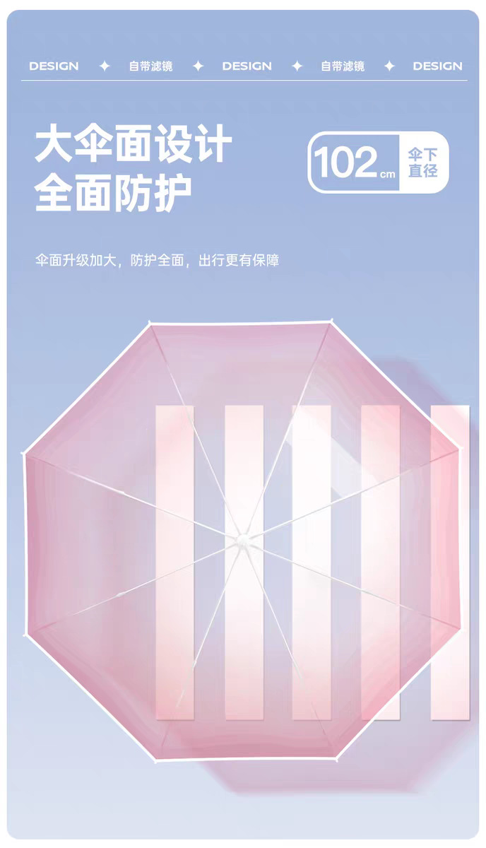 High-appearance-level transparent umbrellas with gradual changes for students going to school, wholesale straight-handled long-handled umbrellas, thickened automatic umbrellas that are popular on Instagram pic 8