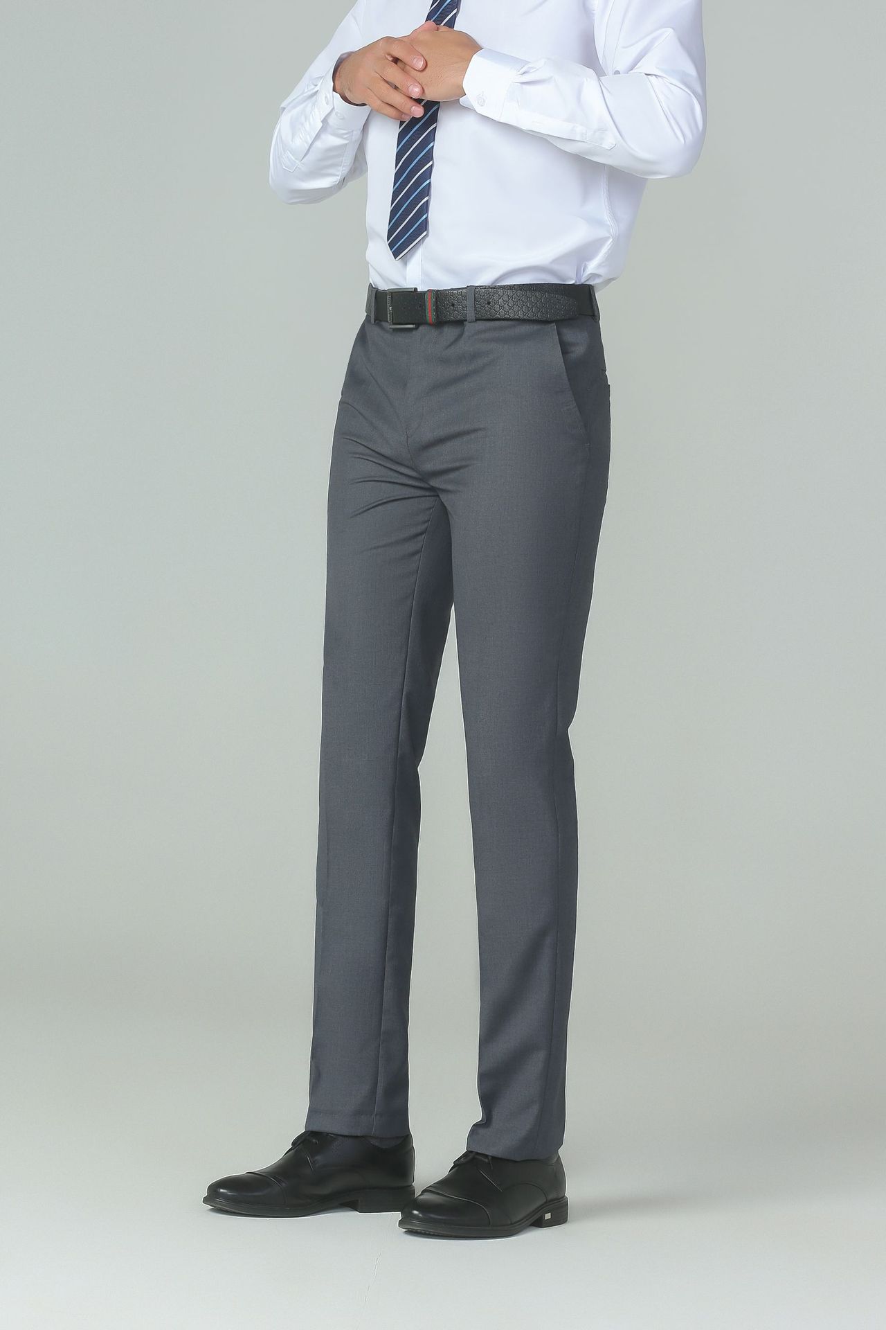 新款夏季西裤男款直筒裤韩版修身黑色灰色藏青色西服裤子时尚西裤详情29