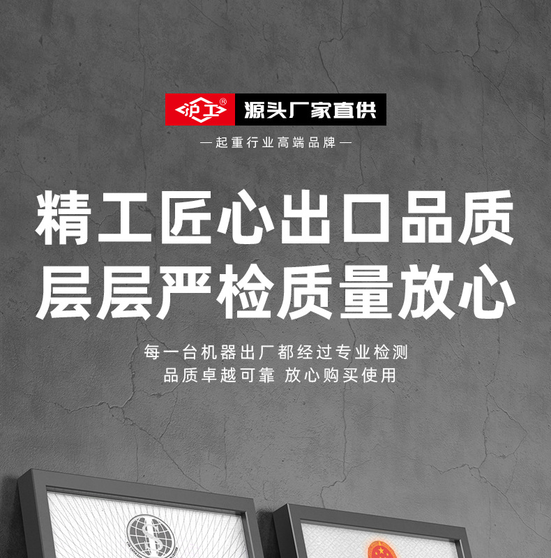 沪工小金刚电动葫芦吊机家用220V小型电动便携式遥控吊运机升降机详情3