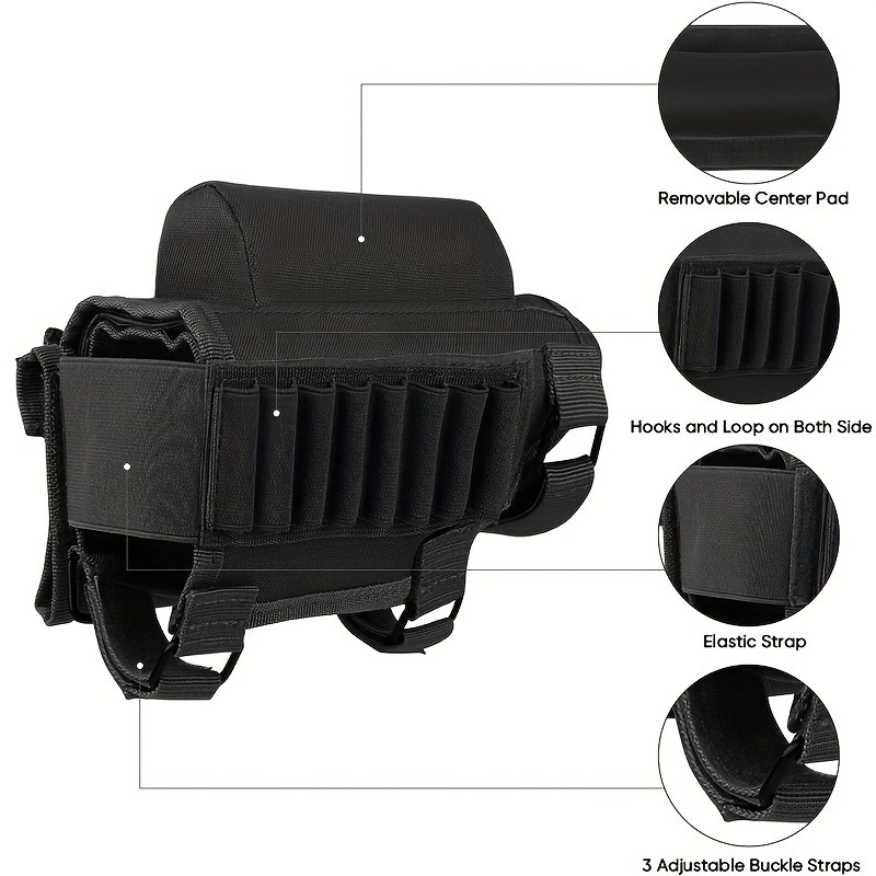 跨境新款军迷彩户外越野CS战术附件子弹包垫托腮包 枪托包子弹袋详情4