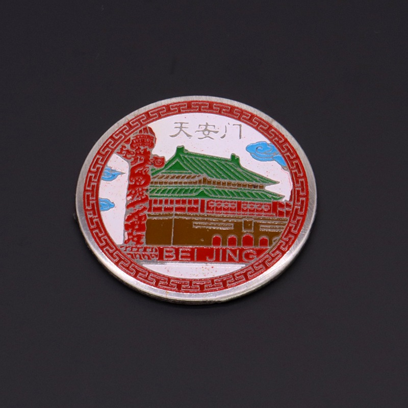Beijing Cloisonne Chinese-style craft cultural gifts: copper plate, baked paint, low-temperature enamel, and various styles of fridge magnets pic 9