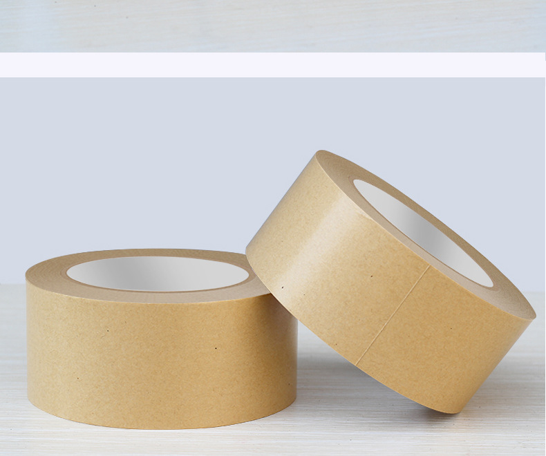 Kraft paper tape, strong adhesive, writable and tear-off, box sealing tape, packaging and sealing tape, photo frame and picture mounting tape pic 8
