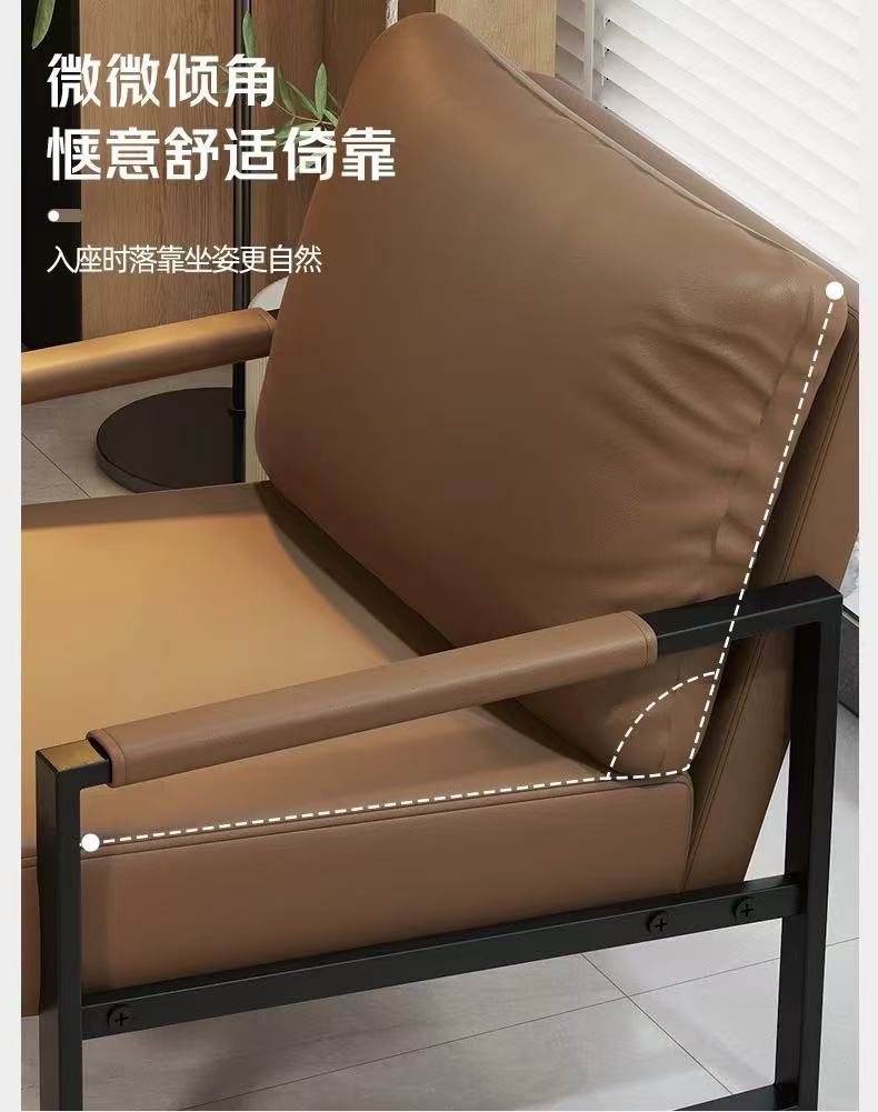 轻奢设计师单人沙发椅网红民宿酒店休闲展厅商用洽谈接待沙发椅详情18