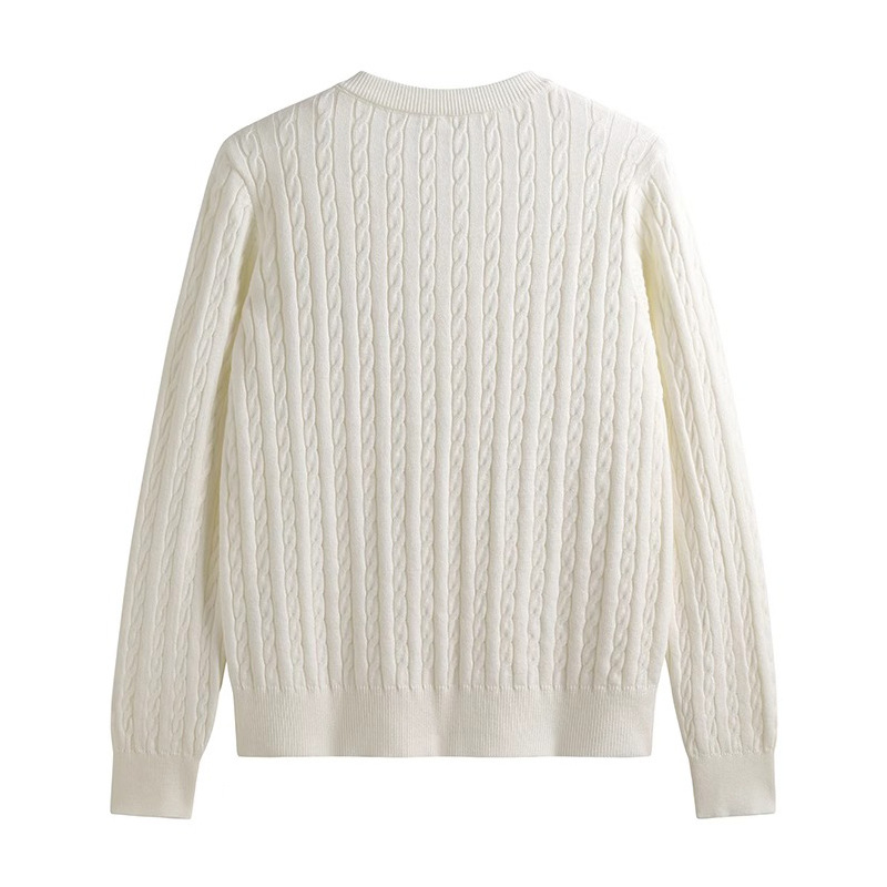 外套女春秋季新款打底毛衣麻花针织衫韩系宽松长袖上衣开衫高级感详情6