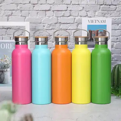 新款不锈钢双层真空保温杯太空壶带提手吸管户外便携大容量保温杯详情7