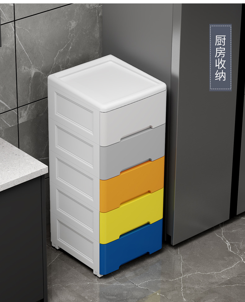 抽屉式收纳柜家用客厅卧室整理储物柜大容量落地多层玩具置物柜子详情29