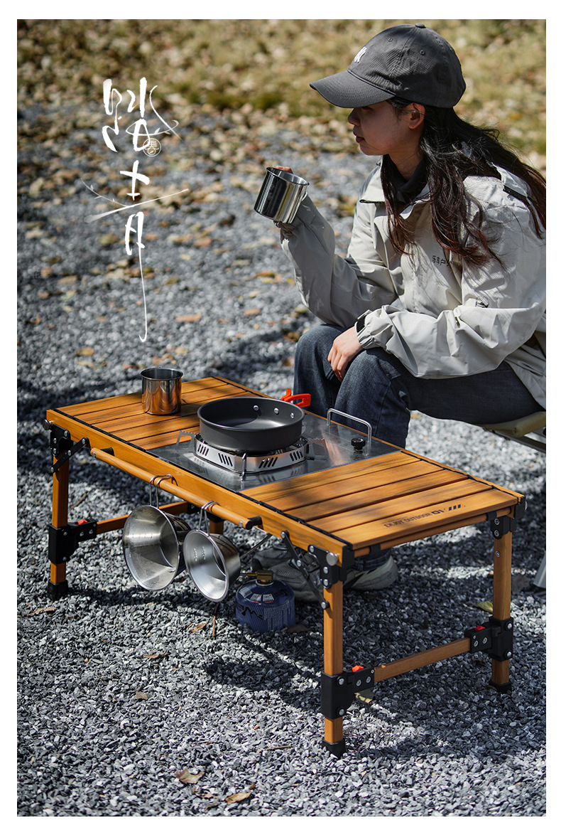 2024新款高端户外露营装备IGT组合桌烧烤野餐可拆卸铝合金桌子详情20