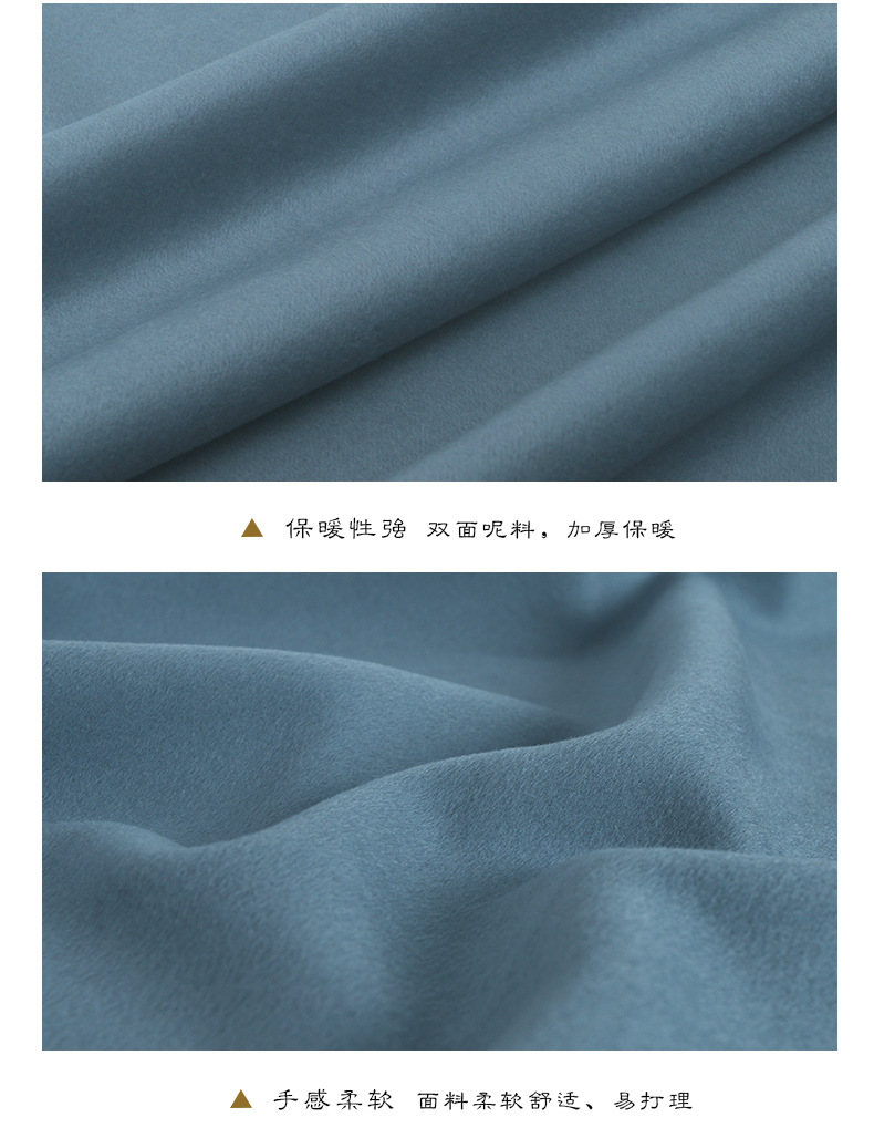 羊毛双面呢秋冬大衣面料全毛粗纺毛料外套裤装时装面料厂家批发详情5
