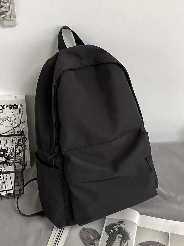 背包女学生百搭ins纯色书包大容量双肩包小学初中高中生大学韩版详情10