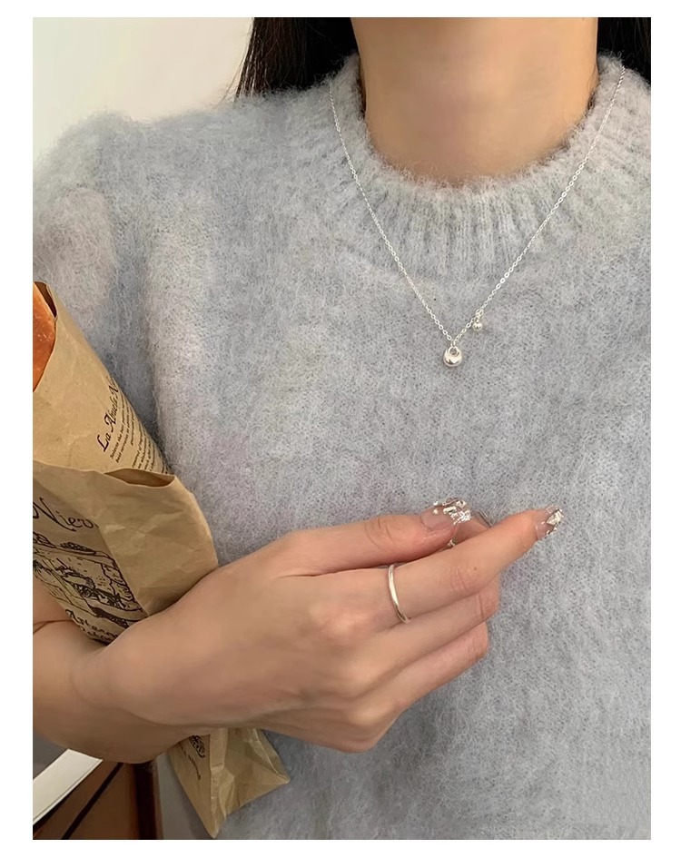 称心如意有球必应项链女不掉色小众高级感百搭新品配饰夏季锁骨链详情7
