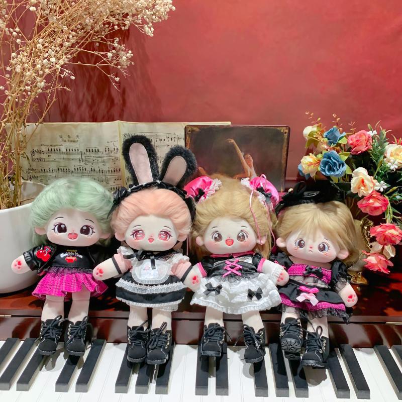 新款25CM长腿棉花娃娃系列礼盒兔女郎衣服可爱甜酷毛绒公仔礼物盒详情6