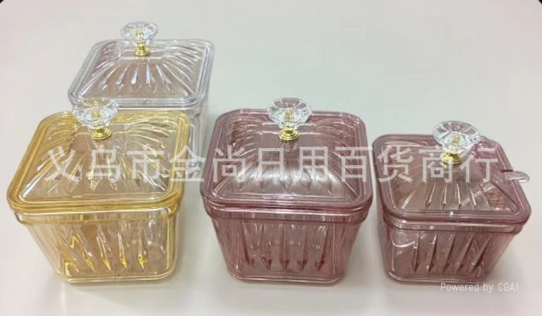 Vertical large and small plastic sugar jars, kitchen sugar POTS, home storage boxes, tea snacks, candies, inventory, heart plates, snacks pic 5