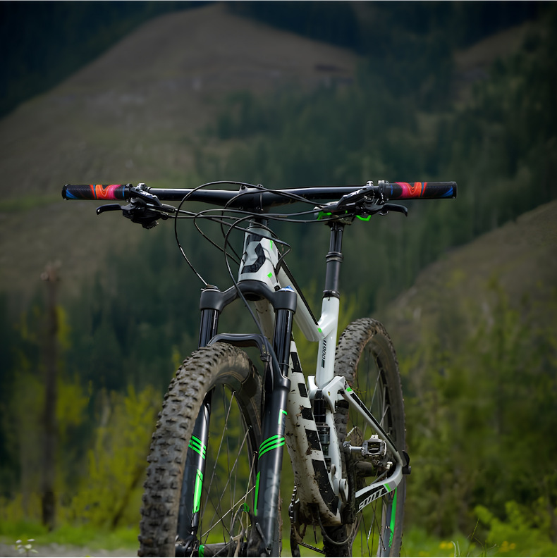 CNC bicycle handlebar covers, anti-slip and shock-absorbing mountain bike handlebars, folding bike silicone comfortable handlebar covers, bicycle accessories pic 22