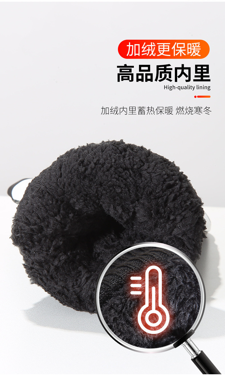 滑雪手套Y8秋冬情侣男女骑行保暖加绒加厚可触屏运动防寒厚棉手套详情7