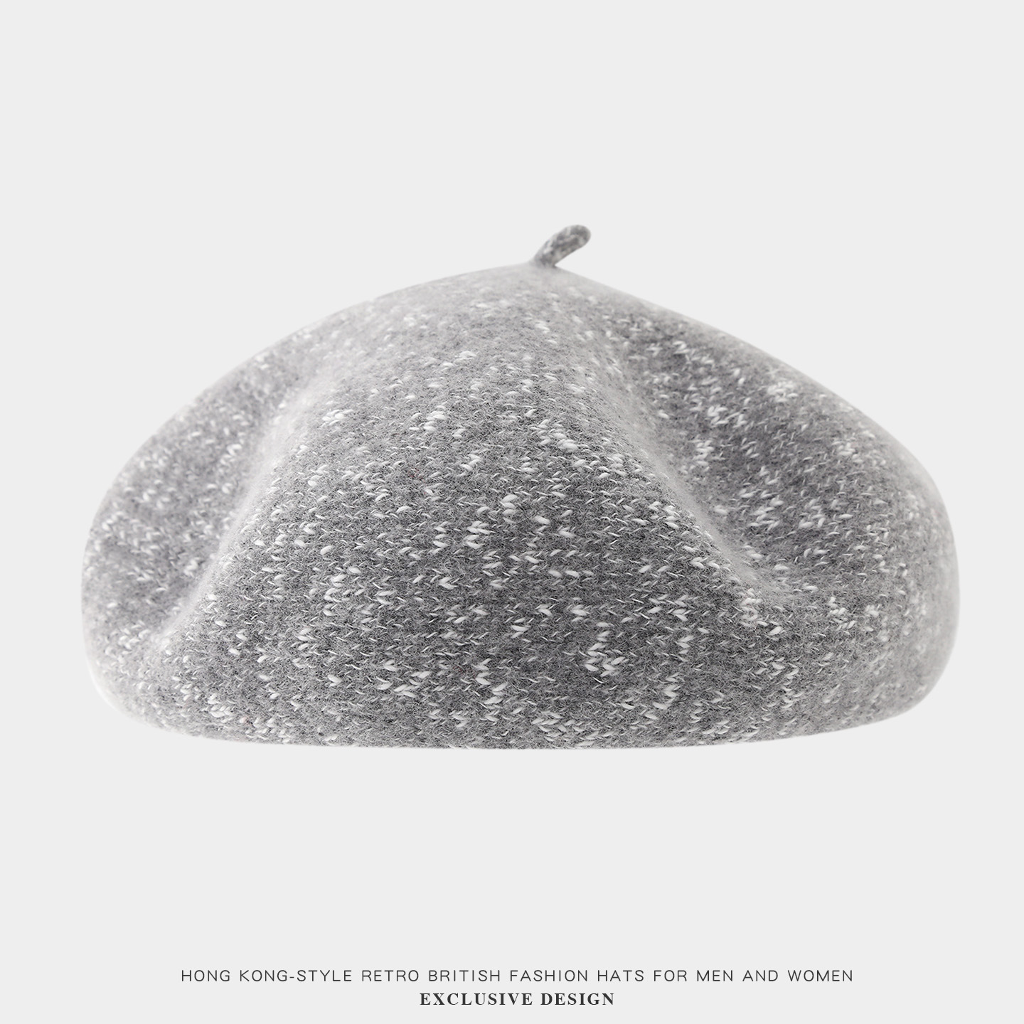 2025韩版时尚混色针织贝雷帽亮片蓓蕾帽休闲百搭画家帽学生南瓜帽详情8