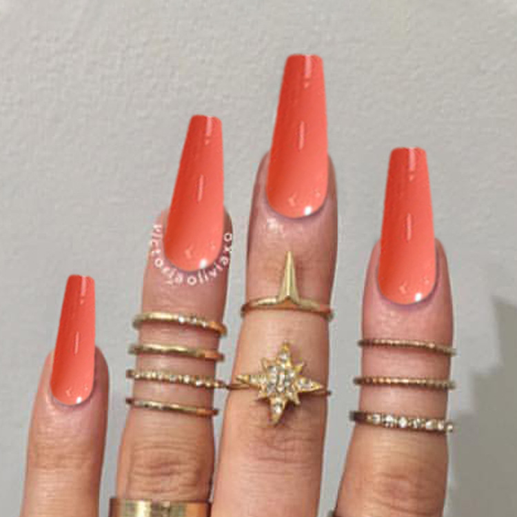 Cross-border exclusive supply of artificial nails, long ballet shiny nail art, long nail patches, finished wearable nails wholesale pic 9