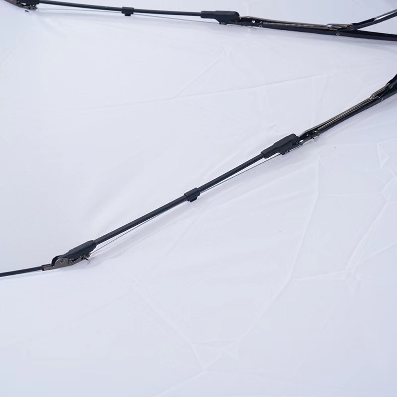 3052白色半自动三折伞折叠伞休闲工厂直供详情5