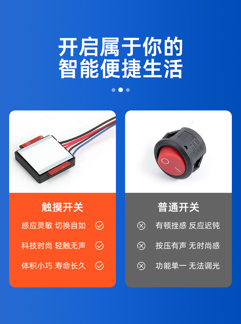 Intelligent touch switch, explosion-proof glass breaker switch, time and space switch pic 4