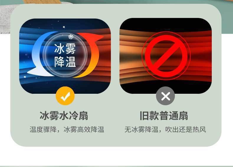 便携式喷雾风扇 冷风机USB充电冷风机办公冷风扇桌面水冷空调扇详情4