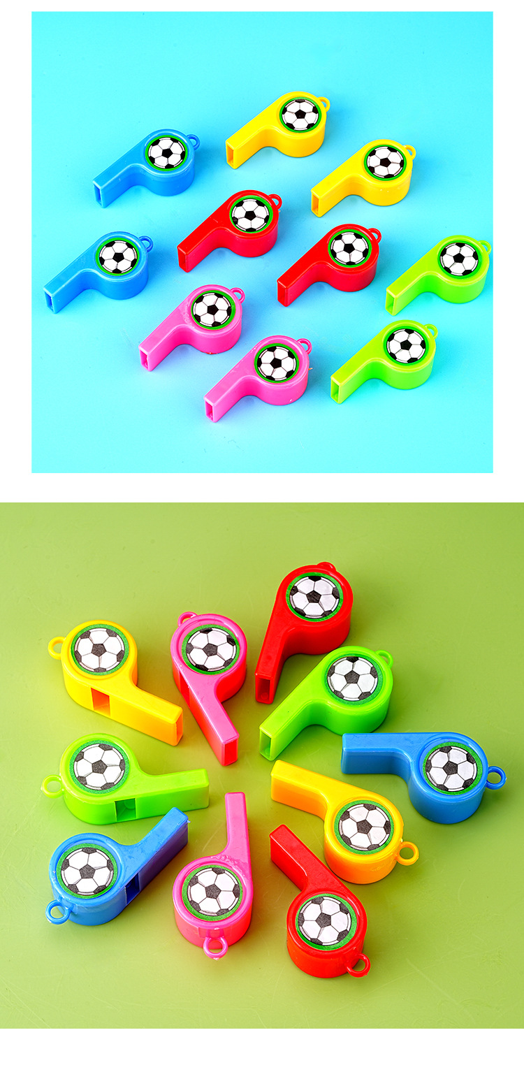 24 small football whistles for cheering and encouragement, whistle supplies, plastic whistles, referee whistles, manufacturer wholesale pic 12
