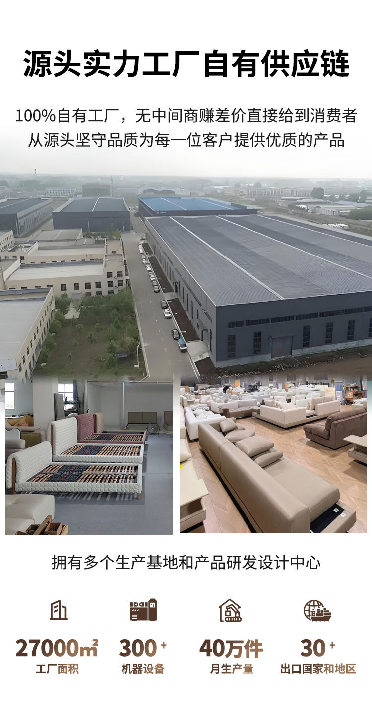 意式极简真皮床现代简约轻奢皮床双人床小户型实木软包主卧皮艺床详情5