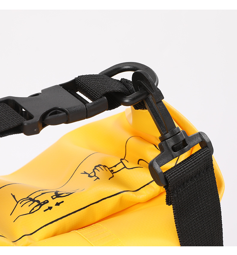 工厂定制户外露营防水双肩包手机防水袋浮潜背包沙滩潜水桶包漂流详情15