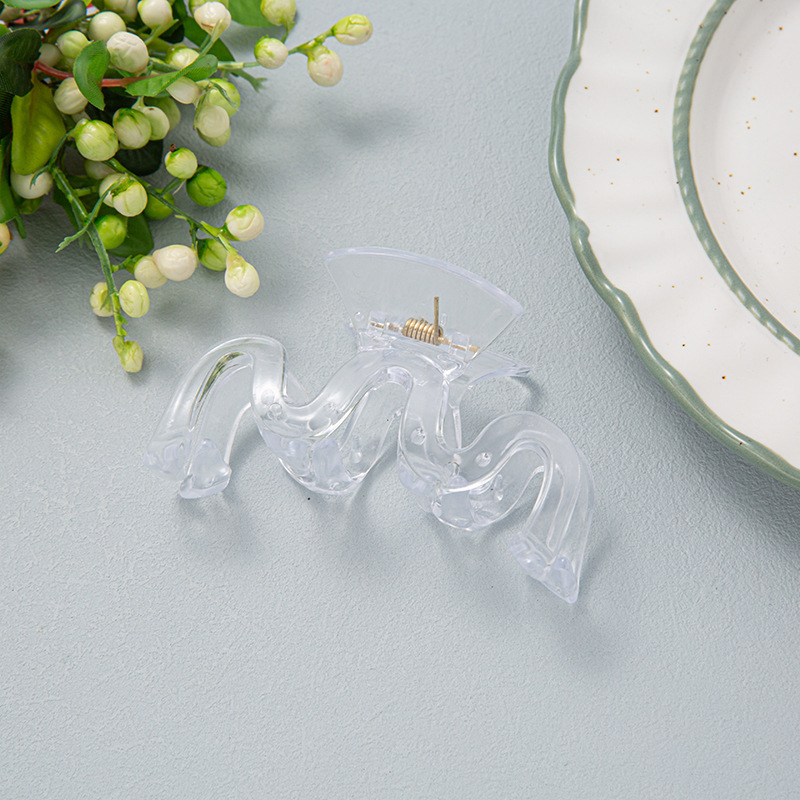 Wholesale of new transparent gripper, back head hair clip, handcrafted shark clip, diy gripper, rough bottom clip pic 17