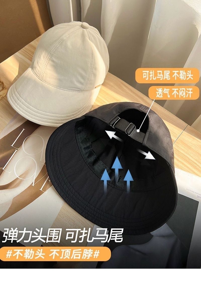 赵露思同款鸭舌渔夫帽女款春秋防晒防紫外线遮阳帽可折叠太阳帽子详情10