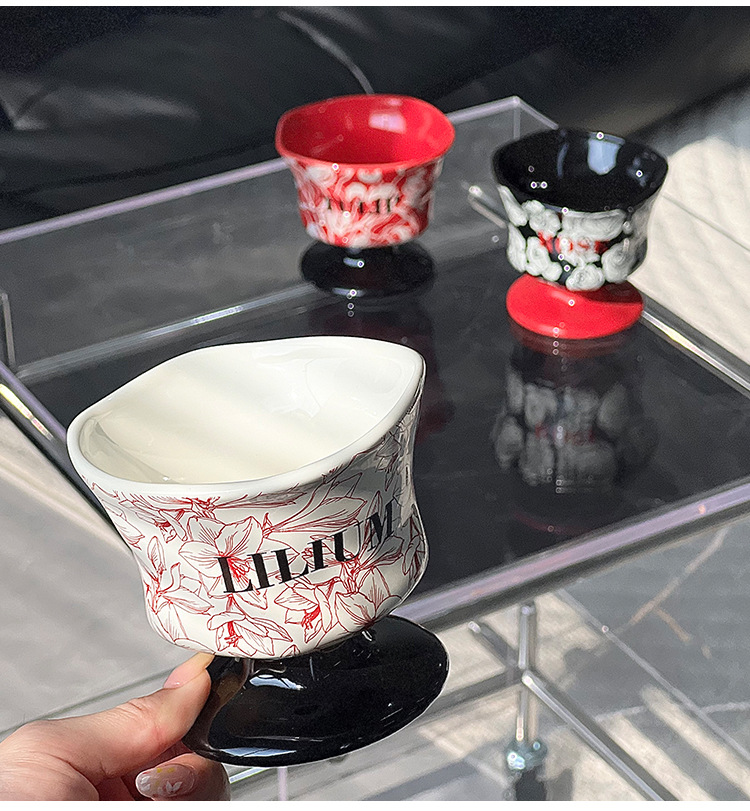 新款轻奢高级感随手杯多用途喝茶水具高温烧制釉下彩陶瓷杯子批发详情9