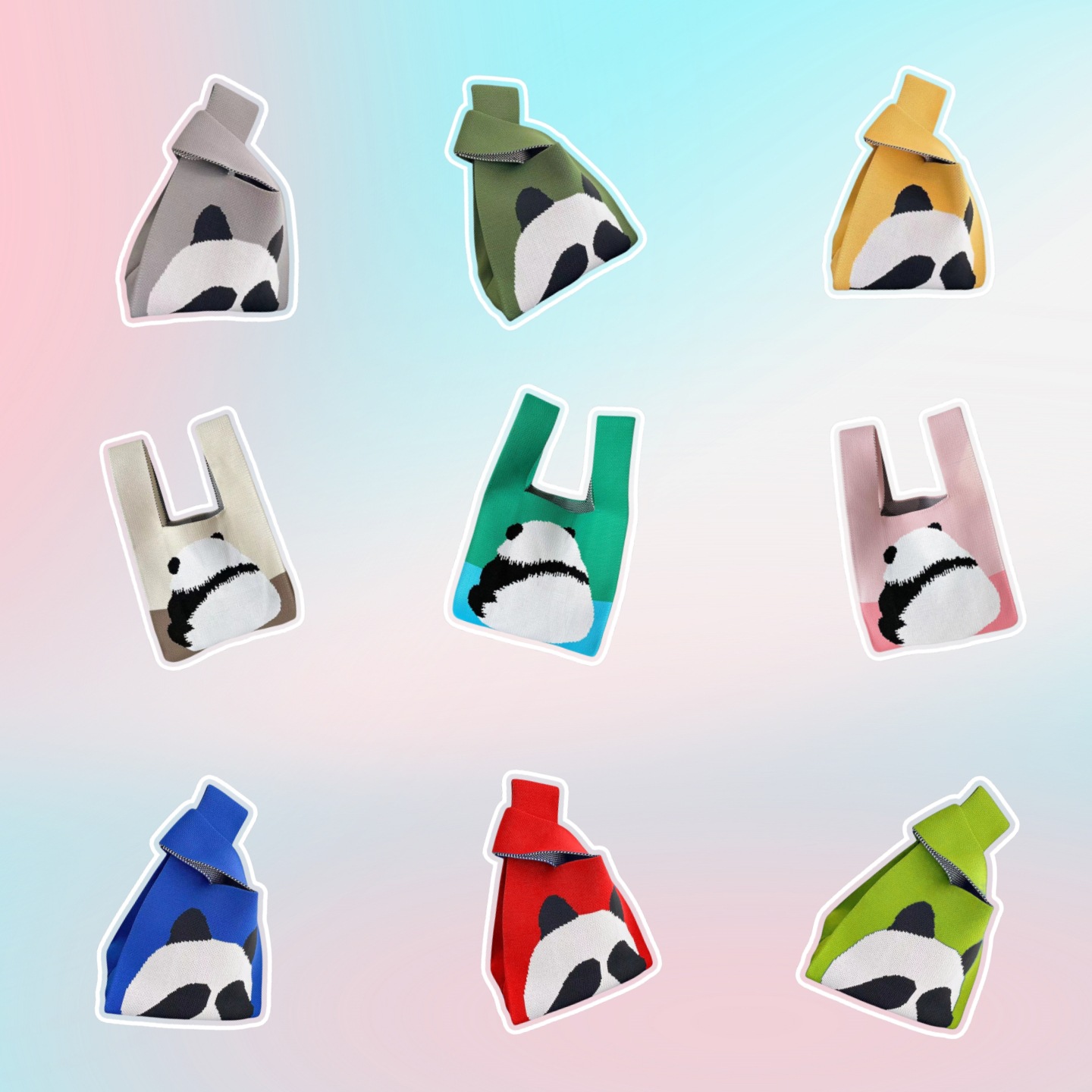 春日物语可爱花朵便携手提包针织包韩版ins 风女大容量手拎袋批发详情8