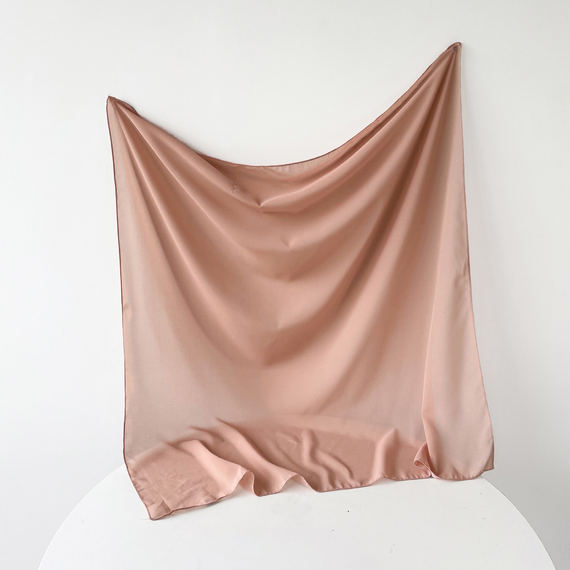 Pañuelo de seda monocolor de verano 90 gasa perla pañuelo de color sólido malay hijab asia sudoriental pañuelo de mujer cubierta hui pic 28