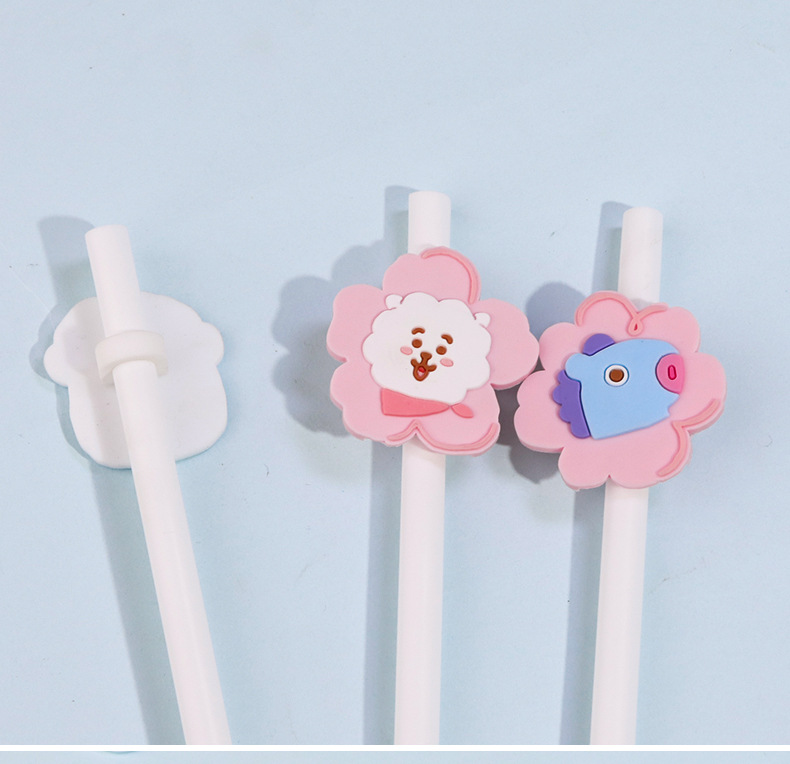 Customized PVC soft rubber straw caps 8mm reusable decorative accessories wholesale straw patch factory supply pic 10