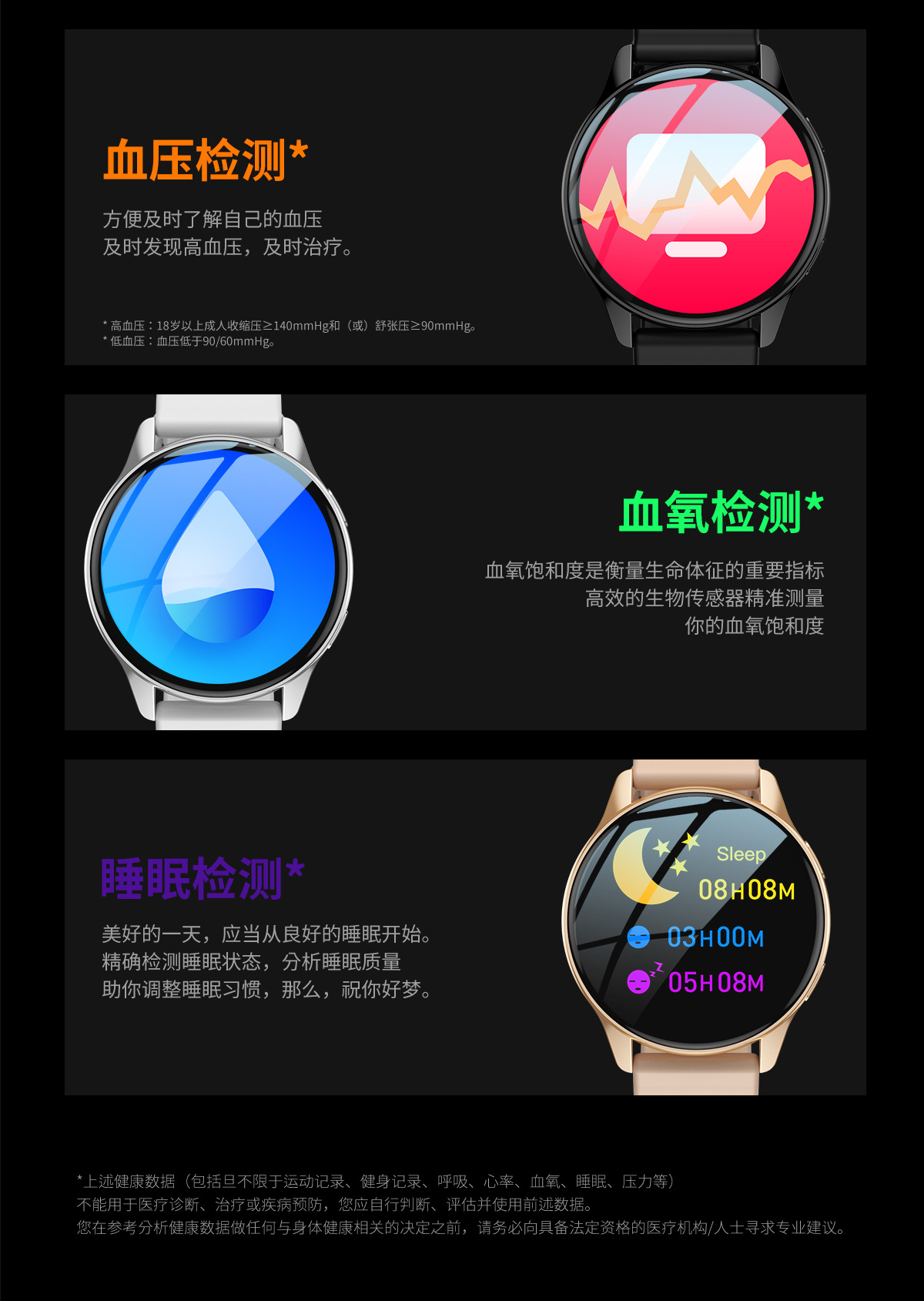 智能 圆屏通话心率T2pro蓝牙跨境来电运动爆款计步提醒手表G9信息详情9