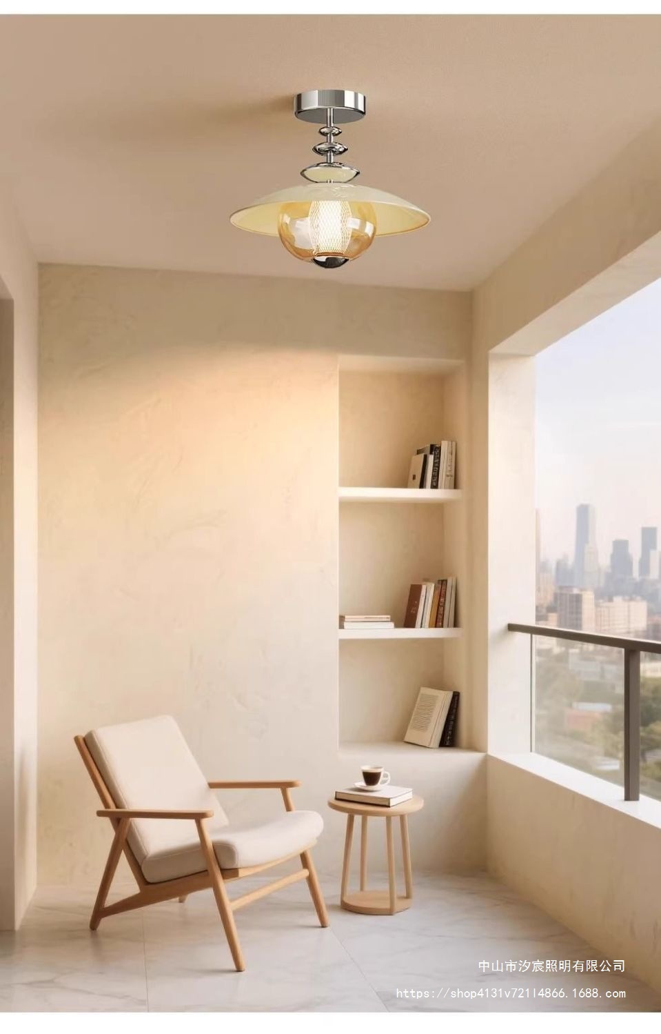 设计师厨卫艺术灯中过个性阳台玄关玻璃走廊古风吸顶灯道创意法式详情6