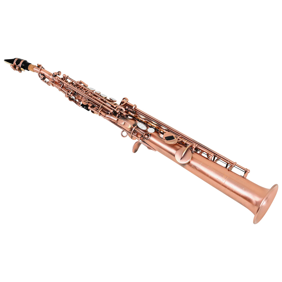 跨境批发萨克斯管降b调直管萨克斯乐团演奏高音萨克斯风saxophone详情8