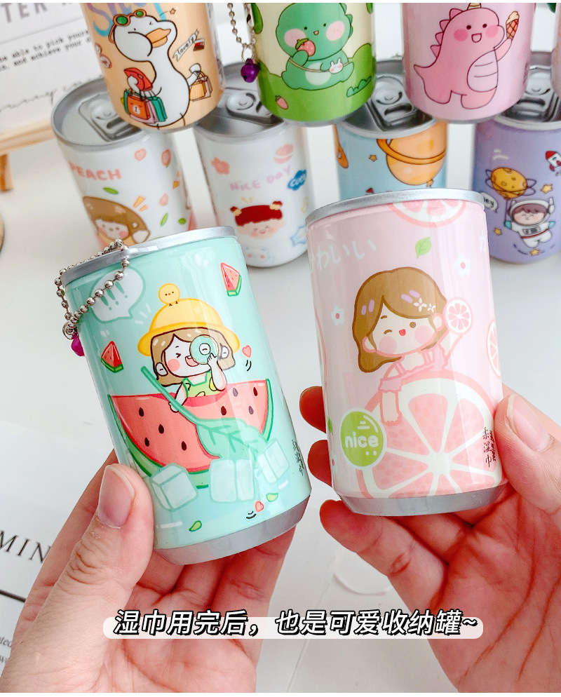 Beverage can wet wipes 30-pack travel portable mini disposable wet wipes bucket cleaning and hygiene wet wipes wholesale pic 13