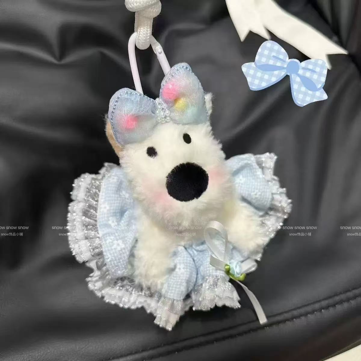 汽车优品西高地小狗毛绒玩具公仔娃娃玩偶包包钥匙扣挂件盲盒礼物详情20