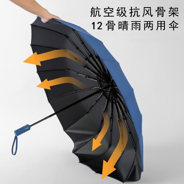 雨伞24骨防晒遮阳伞折叠伞自动大号超大雨伞批发晴雨两用太阳伞详情13